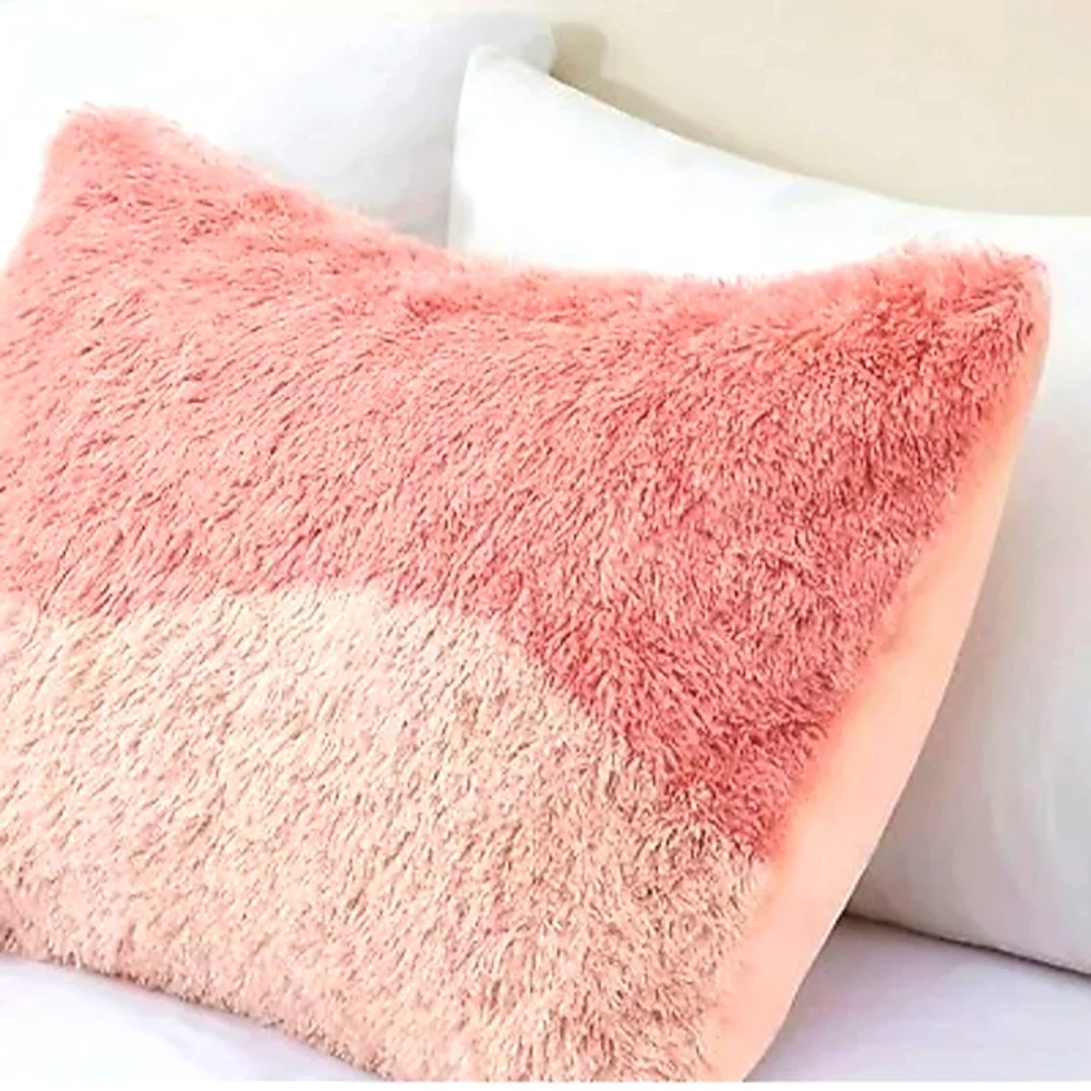 GORGEOUS☆INTELLIGENT DESIGN Twin(XL) Rachel Ombre Shaggy Blush Comforter Bed Set